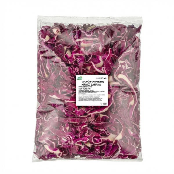 Doğranmış Kırmızı Lahana 1000 g